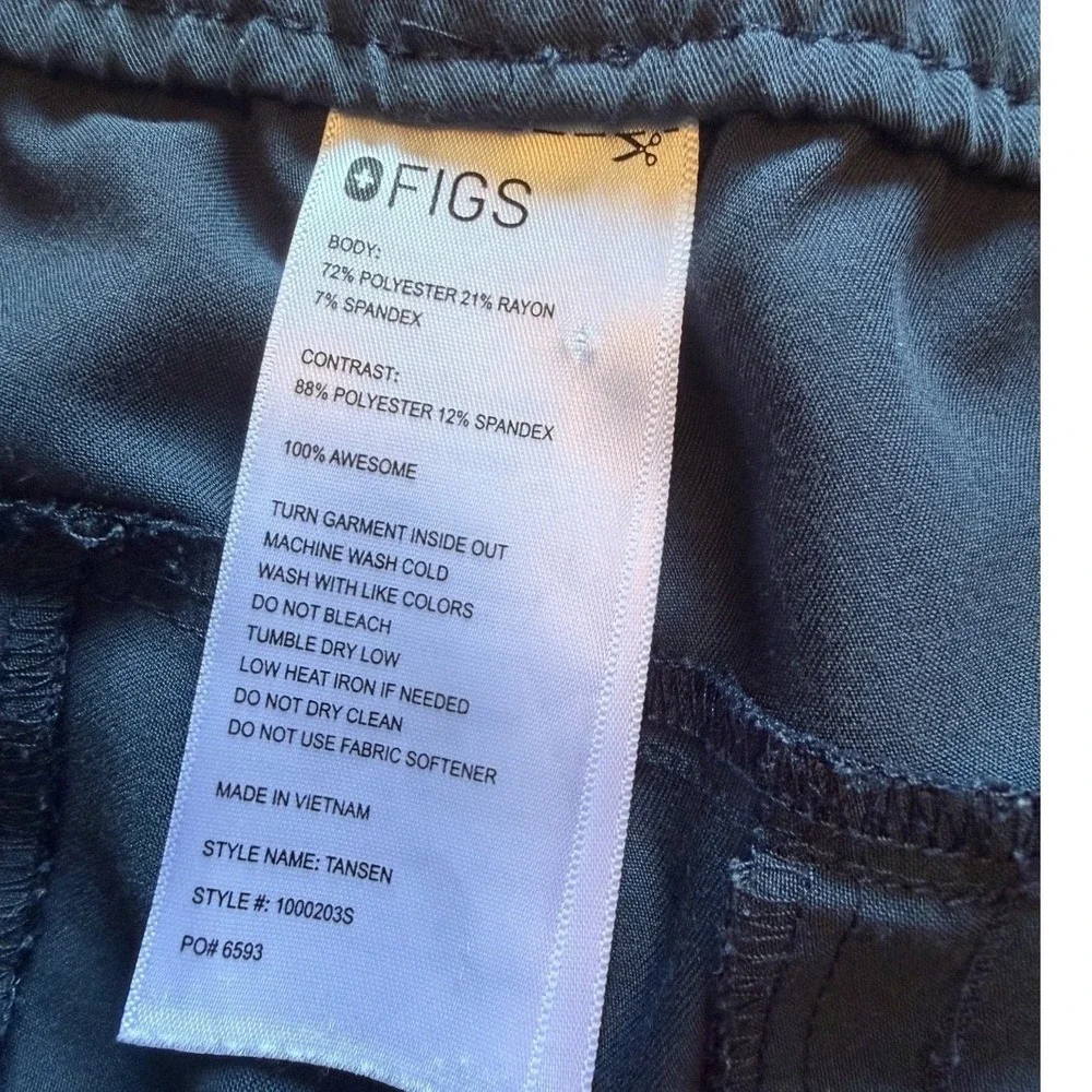 FIGS Mens Tansen‎ Dark Harbor Jogger Scrub Pant Size MS Medium Short